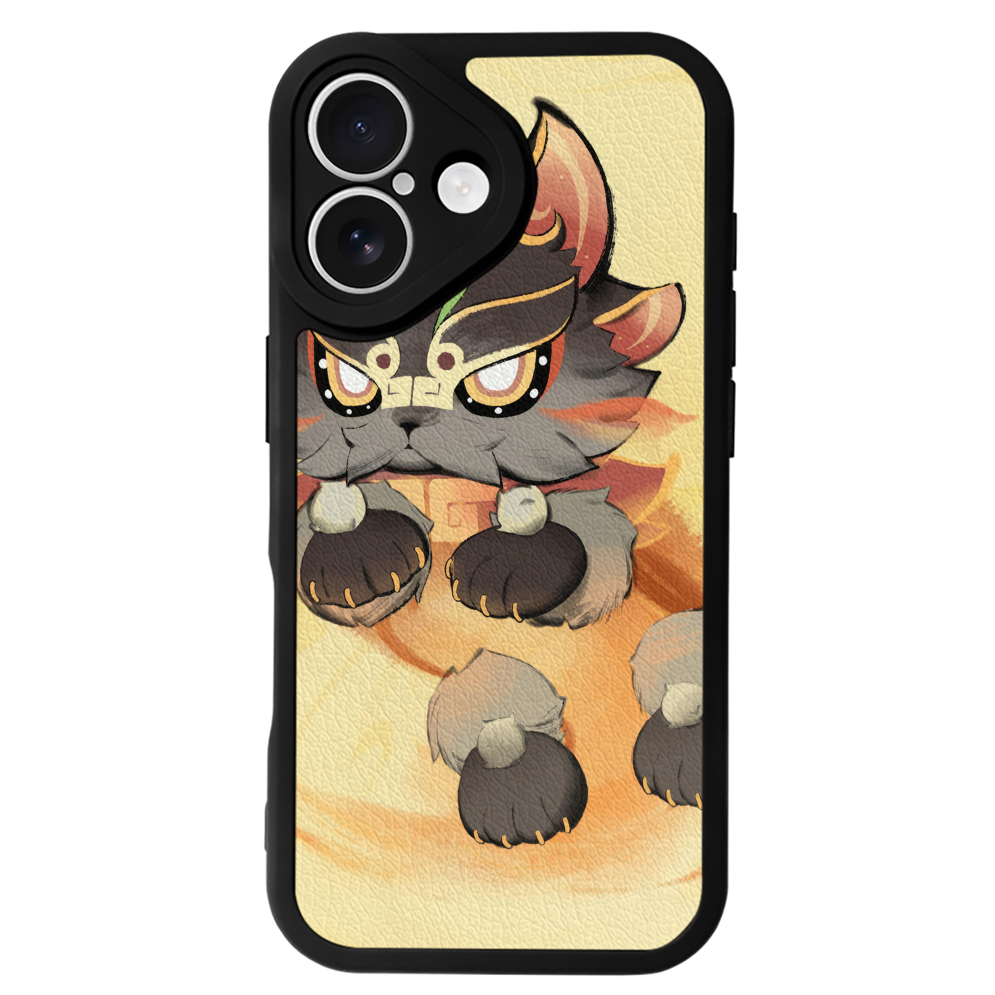 げんし神 genshin 【iPhone 16シリーズ対応】シリコンスマホケース（レザー調） 材質：シリコン